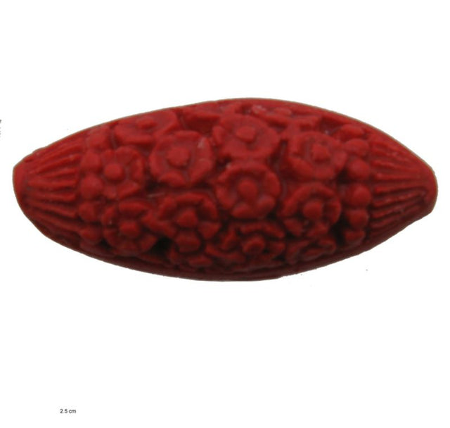 Cineba 24x10mm oblong beads set of 2, featuring 6 glossy, durable pieces for elegant DIY jewelry and crafts.