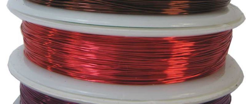 Set of 2 rolls of 30m 0.4mm plated copper beading wire, ideal for jewelry making and intricate designs.