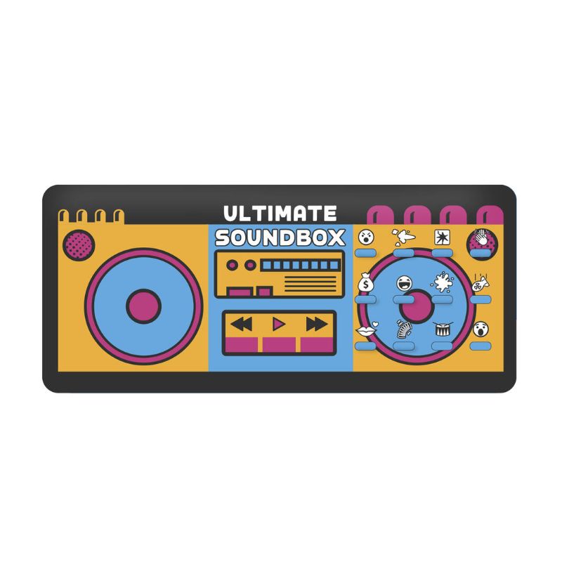 Compact sound device with 12 entertaining effects, perfect for parties, pranks, and storytelling by Gift Republic.
