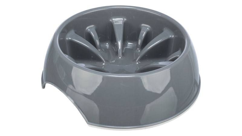 Plastic Dog Bowl - Slow Feed (800ml)