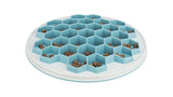 Dog Slow Feeding Mat Hive (30cm) in soft material with non-slip base, designed to promote healthy eating habits for dogs.