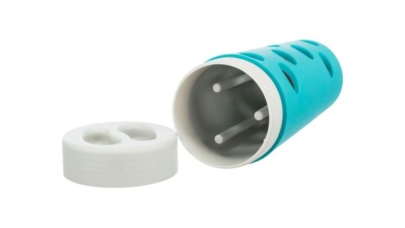 Trixie Plastic Snack Roll for small pets, featuring adjustable treat release, quiet operation, and easy cleaning design.