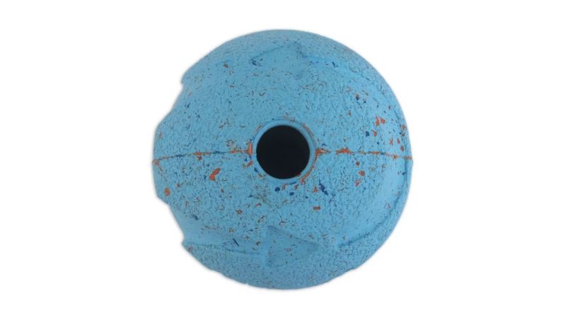 Eco-friendly Chuckit! Rebounce Balls for medium dogs, made from recycled rubber, perfect for fetch and durable outdoor play.