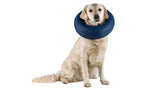 Inflatable protective collar for dogs, size S-M (32-40cm), offering comfort and safety during recovery from wounds.