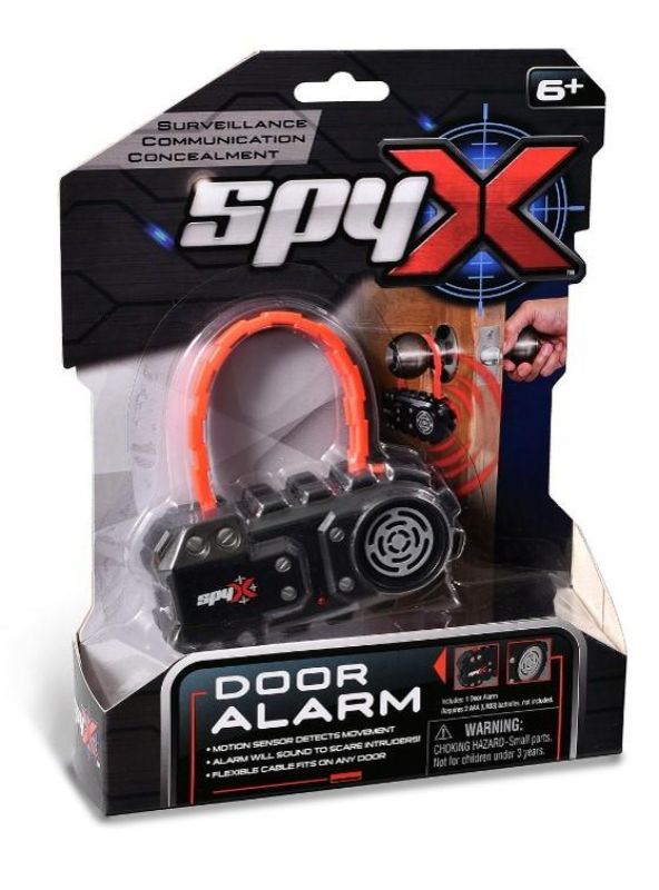 Compact Micro Door Alarm by Spy X, designed for discreet home security with motion detection and loud alerts.