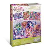 Colorful 100-piece glitter puzzle featuring Hazelia and Elena, perfect for creative fun and problem-solving for all ages.