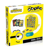 "Colorful Minions characters from Rise of Gru featured in a competitive Top Trumps Match game for family fun and strategy."