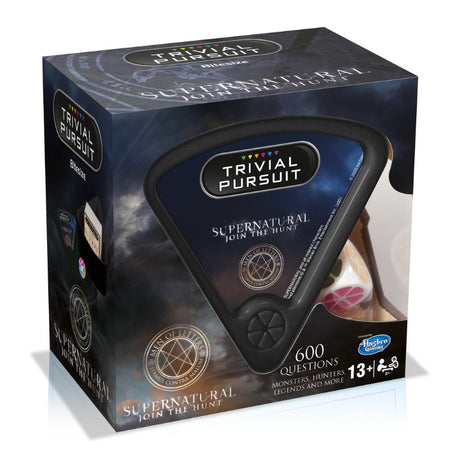 Trivial Pursuit Supernatural Edition features 600 trivia questions in a portable case, perfect for fans of the cult TV show.