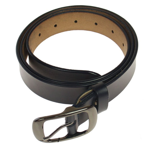 Navy leather jeans belts set of 2, 115cm, with sleek gunmetal buckles; stylish and durable accessory for any outfit.