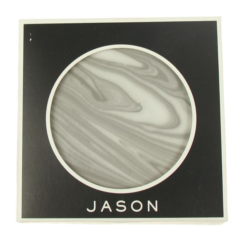 Stylish Avant White coasters with cork backing, 10cm, perfect for protecting surfaces and enhancing home decor.