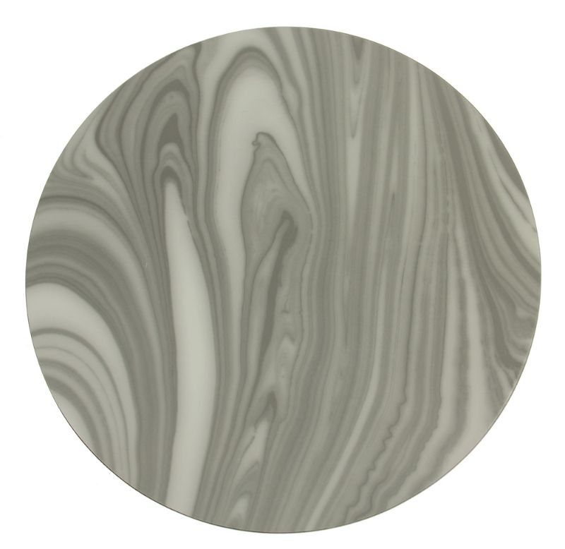 Elegant white coasters with cork backing, perfect for protecting surfaces while enhancing home decor.