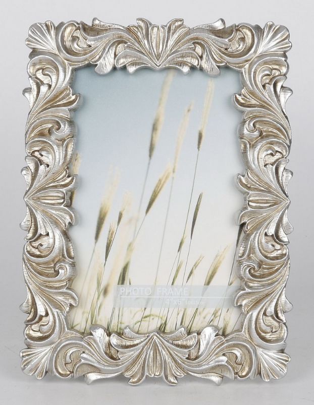 Elegant champagne finish photo frame for 4" x 6" pictures, perfect for home decor or gifting cherished memories.