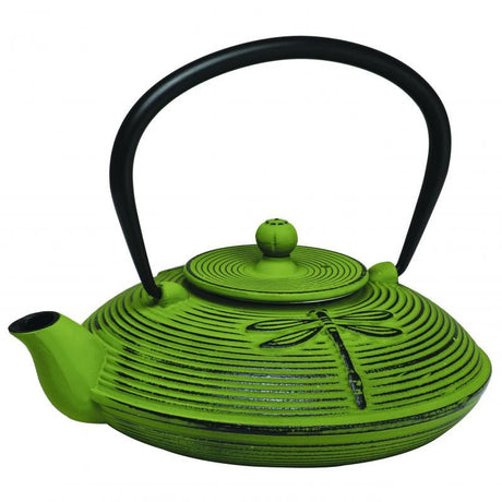 Avanti Dragon Fly Cast Iron Teapot in elegant design, 770ml capacity, perfect for steeping and serving tea.