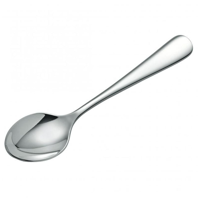 Elegant Wilkie Brothers Edinburgh Coffee Spoon crafted from 18/10 stainless steel with a high-polish finish, dishwasher safe.