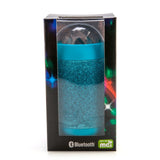 Wireless speaker with a blue disco ball design, projects colorful lights and delivers high-quality sound for parties and gatherings.