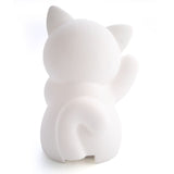 Adorable 12cm kitten LED lamp with soft touch design and 6 adjustable brightness settings for kids' rooms.