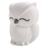Adorable owl-shaped LED lamp with soft silicone, 6 brightness levels, rechargeable battery, perfect for children's rooms.