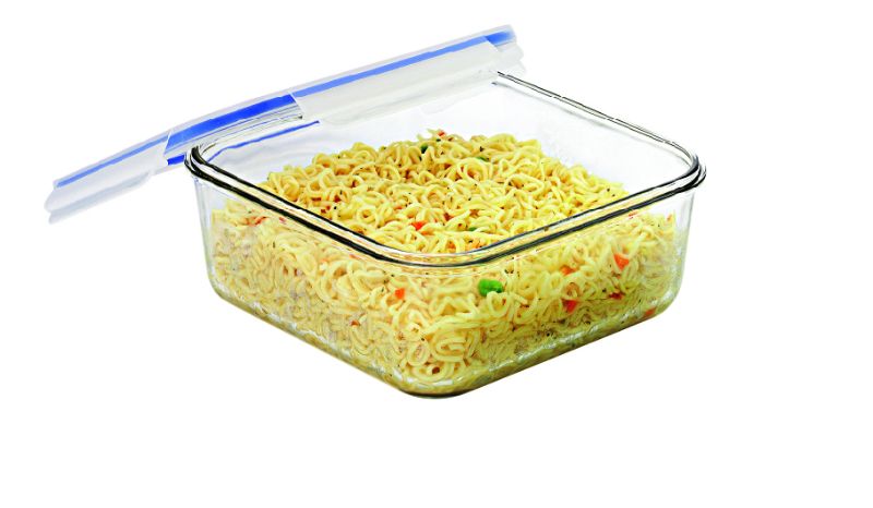 Square Glass Food Container - Tempered (2600ml)