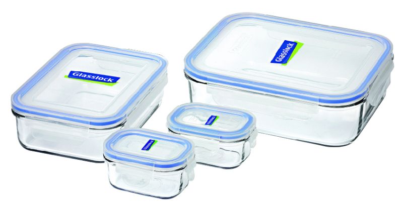 High-quality, shatter-resistant glass container set with airtight lids for safe, stylish food storage and meal prep.