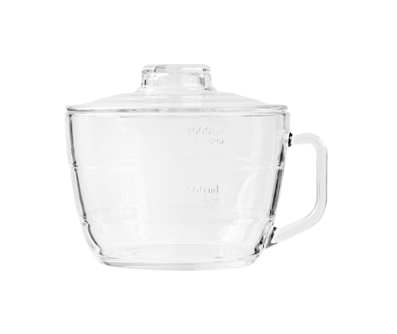 Eco-friendly 1000ml Glass Jug with snap-lock lid, airtight seal, and stylish design for versatile food storage.