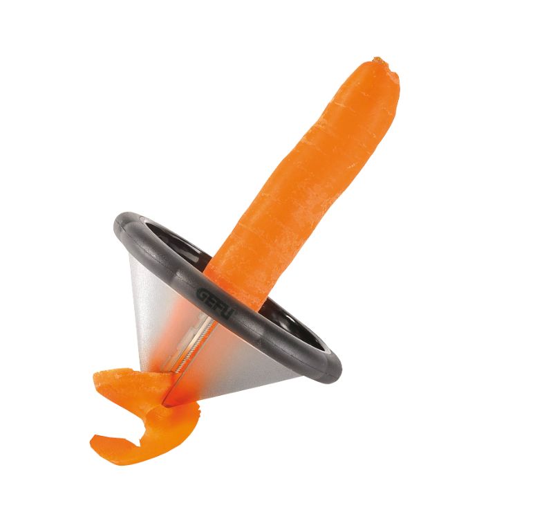 Gefu Rosli Spiral Slicer, 9.7cm, for creating decorative vegetable spirals; sharp, compact, and dishwasher safe.