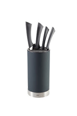 Sleek 22.2cm Gefu Depo Knife Block with longitudinal slots for versatile knife storage, blending elegance and practicality.