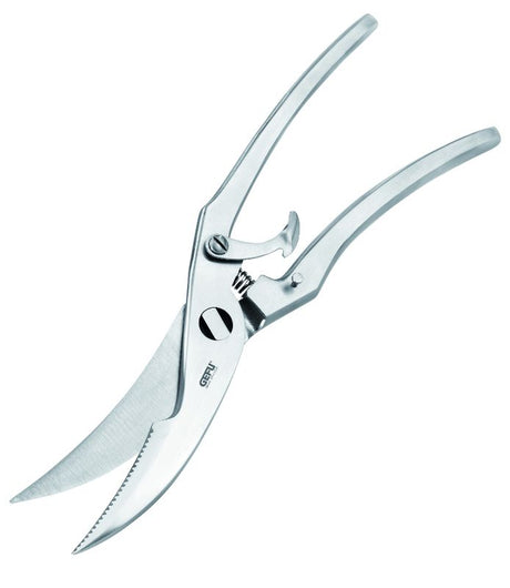 Gefu Polla Poultry Shears, 28.7cm, stainless steel, ergonomic design for effortless cutting of all types of fowl.