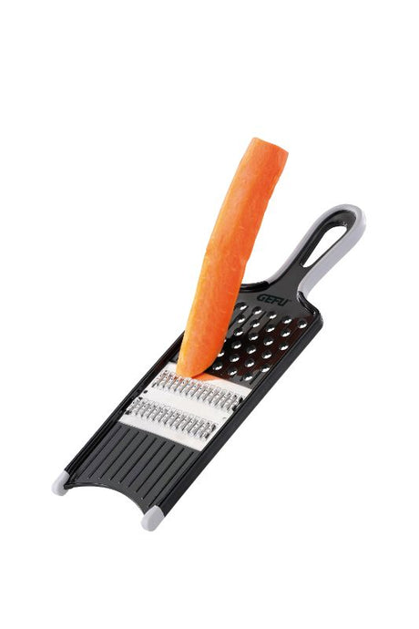 Julienne Slicer by Gefu Asia for precise vegetable cuts, featuring sharp teeth, ergonomic handle, and dishwasher-safe design.