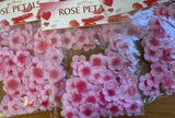 Vibrant dark pink flower petals in 6 packs, ideal for enhancing decor at weddings, parties, and romantic events.