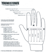 Youngstown Mechanics Plus Work Gloves in Small, featuring padded palms, knuckle protection, and moisture-wicking for versatile handling.