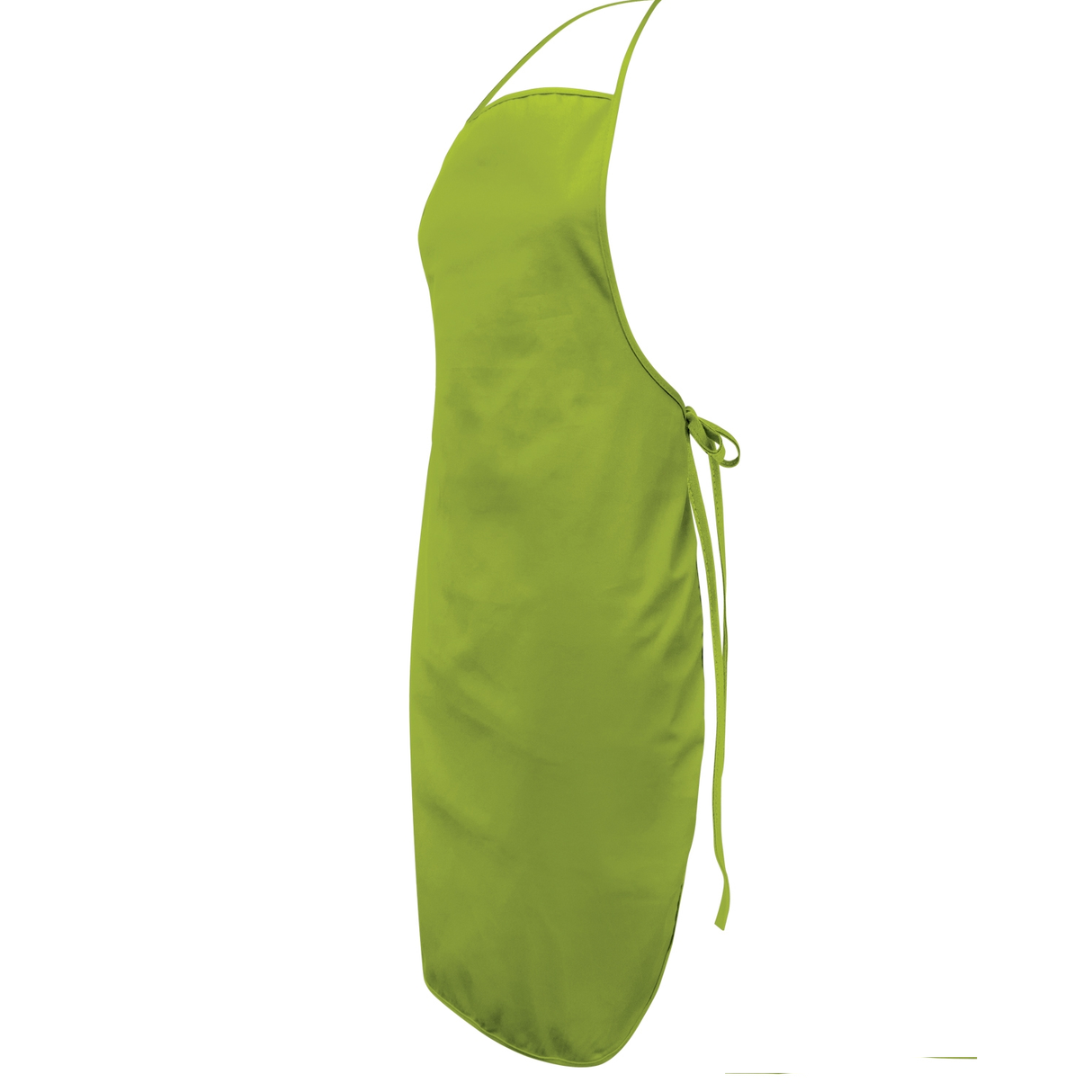 Set of 6 green bib aprons made from durable cotton twill, ideal for cooking with adjustable neck straps.
