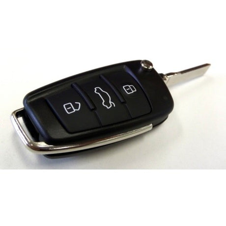 Remote Shell Audi 3 Button key fob replacement, durable and ergonomic for Audi's essential functions.