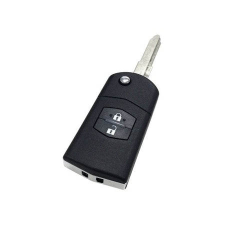 Complete Remote Mazda 2 Button key fob with sleek design for locking, unlocking, and easy programming.