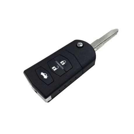 Complete Remote Mazda 3 Button key fob with lock, unlock, and trunk release for enhanced security and convenience.