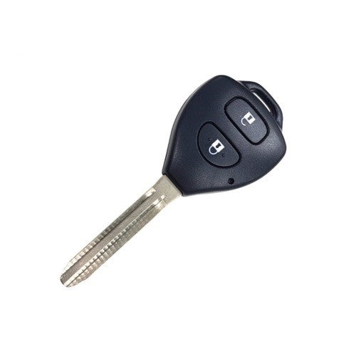 Remote key with 3 buttons for Toyota, providing lock, unlock, and panic functions for enhanced vehicle security.