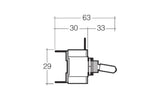 Off/On Toggle Switch With Red Led