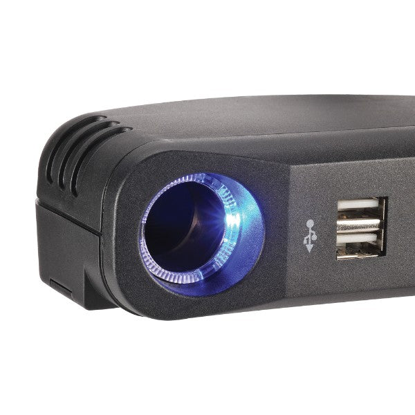Cigarette Lighter Plug With Extended Lead Accessory Sockets And Usb Sockets