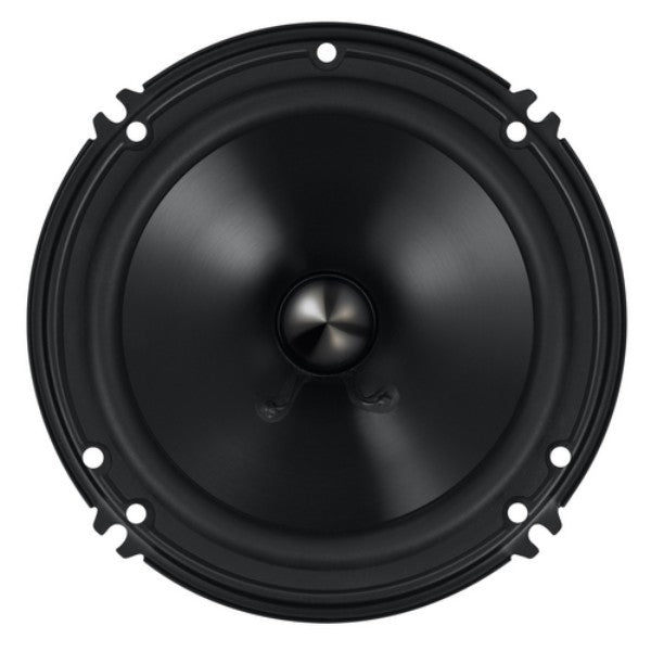 Premium CLARION 2-way component speakers, 6.5in, 400w, with deep bass and clear high frequencies for car or home audio systems.