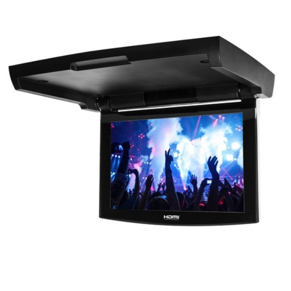 HD Motorized Roof Top Monitor (10.1in) with crisp visuals, touch-button operation, and versatile audio/video inputs.