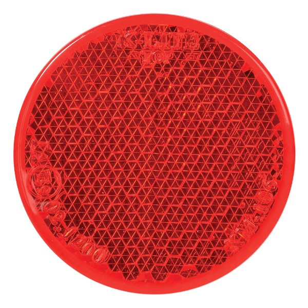 Retro Reflector With Self Adhesive (Red)