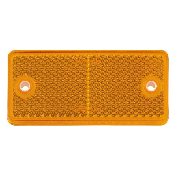 Retro Reflector With Dual Fixing Holes (Amber)