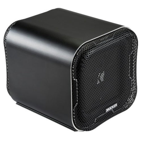 L7 Qb8 Subwoofer Enclosure in durable aluminum, compact design for powerful 500W bass, ideal for space-limited vehicles.