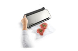 FoodSaver Controlled Multi Seal by Sunbeam: stainless steel vacuum sealer with 5 settings for preserving food freshness.