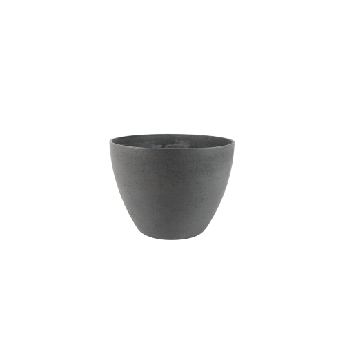 Medium grey Nova pot (29 x 22 cm) made from 50% natural and 50% recycled plastic, ideal for stylish indoor and outdoor gardening.