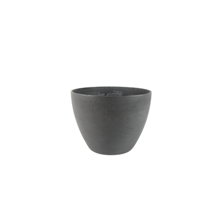 Medium grey Nova pot (29 x 22 cm) made from 50% natural and 50% recycled plastic, ideal for stylish indoor and outdoor gardening.