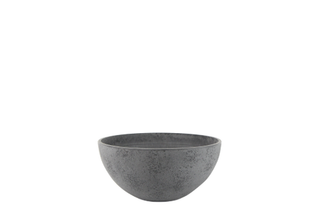 Elegant small grey bowl (12 x 25cm) for salads and snacks, combining modern design with versatile functionality.