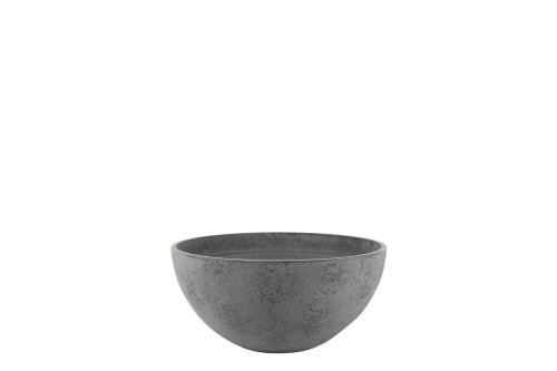 Elegant small grey bowl (12 x 25cm) for salads and snacks, combining modern design with versatile functionality.