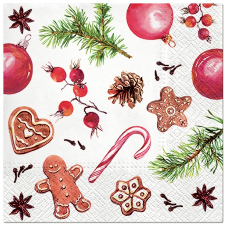 Charming PAW Lunch Napkins featuring delightful homemade sweets designs, perfect for dining occasions and creating inviting atmospheres.