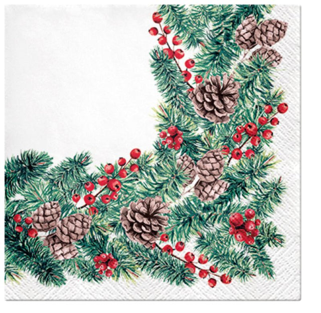 Decorative napkins featuring elegant Winter Branches designs, perfect for winter gatherings and enhancing your dining table.