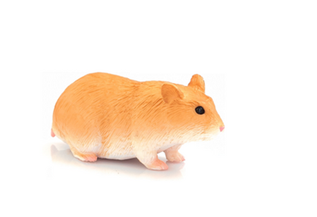 Adorable Animal Planet hamster figurine made of safe PVC, featuring intricate details for collectors and children aged 3+.